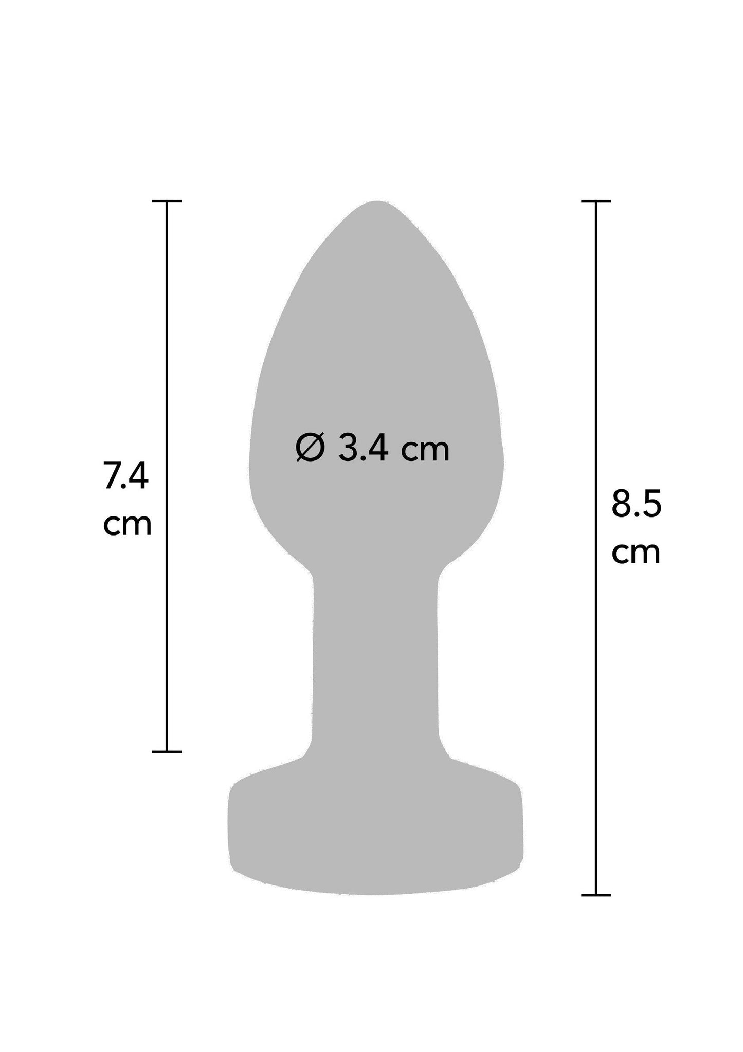The Glider Vibrating Plug Medium SILVER - 3