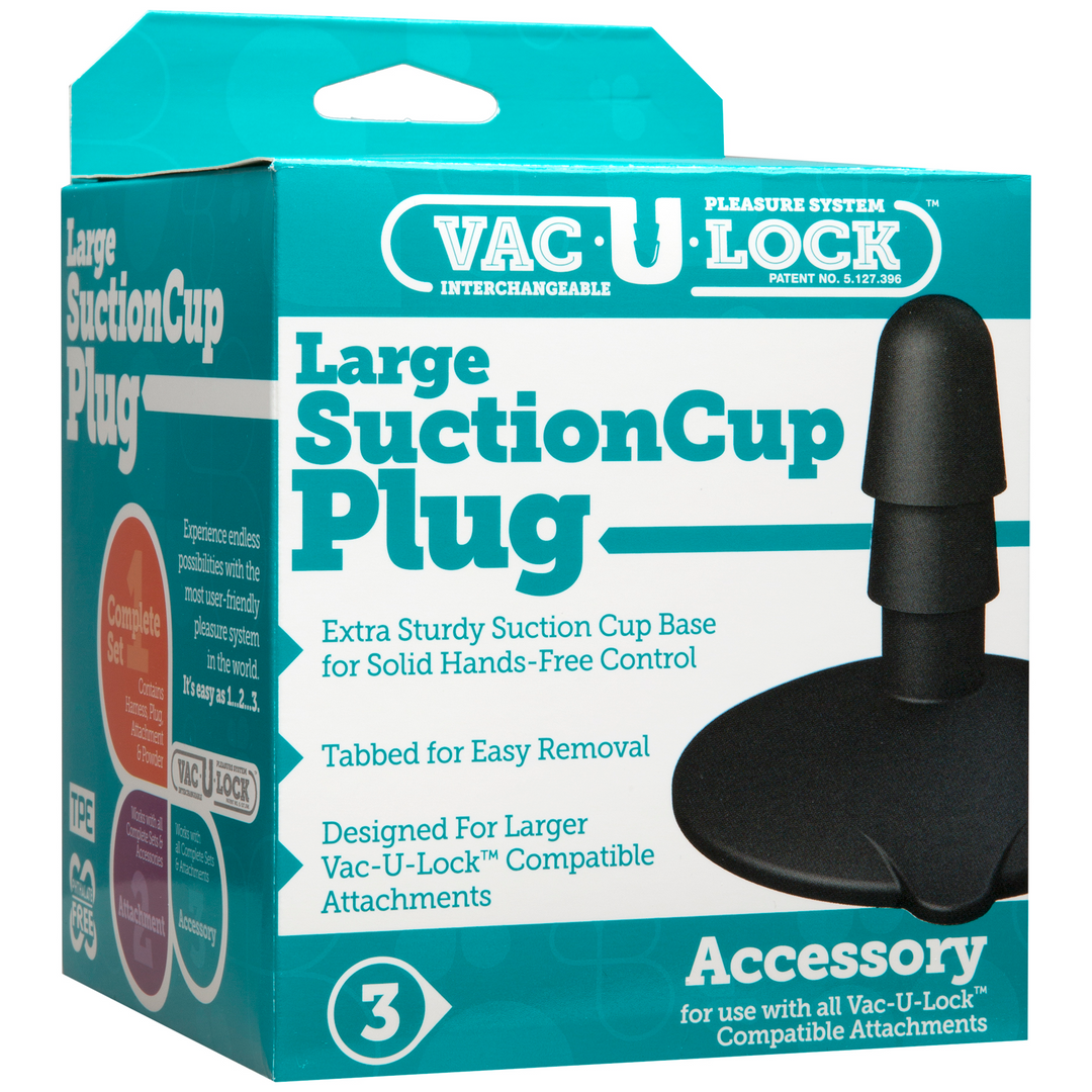 Grote Zuignap Plug Schwarz - 1