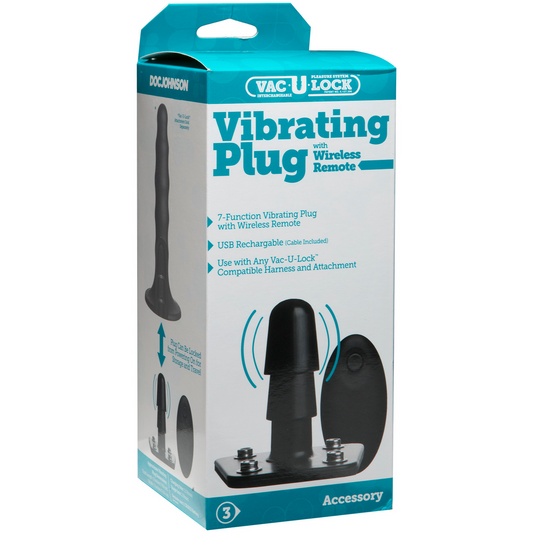 Plug vibrant avec télécommande sans fil