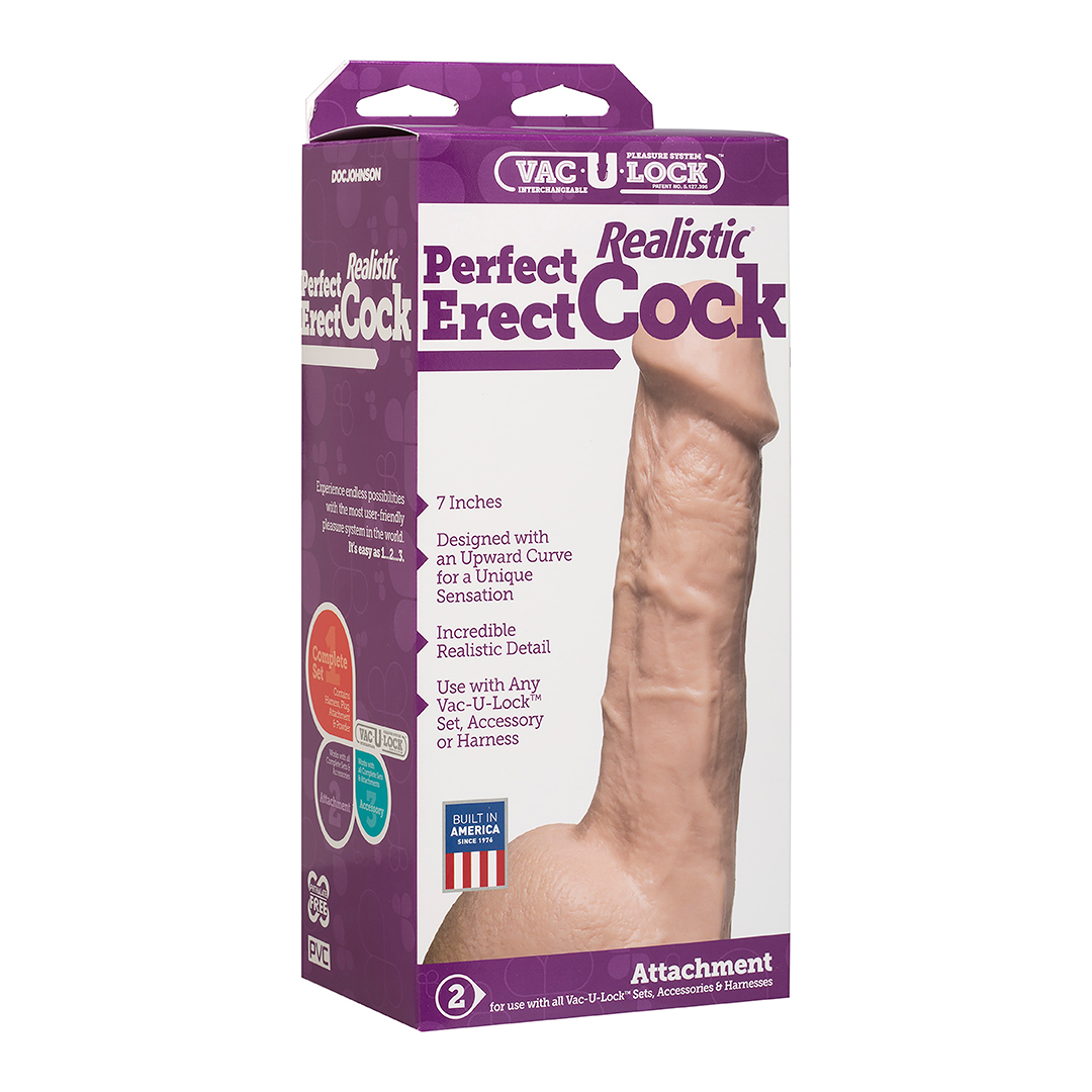 Perfect Erect Realistic Cock Fleischfarben - 1