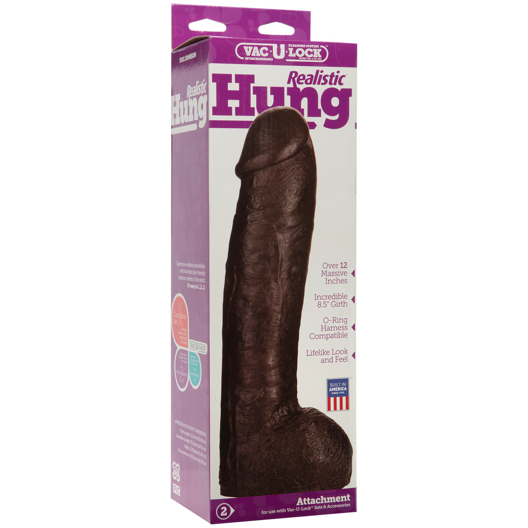 Realistisch ULTRASKYN Dildo - 13 / 32 cm Braun - 0