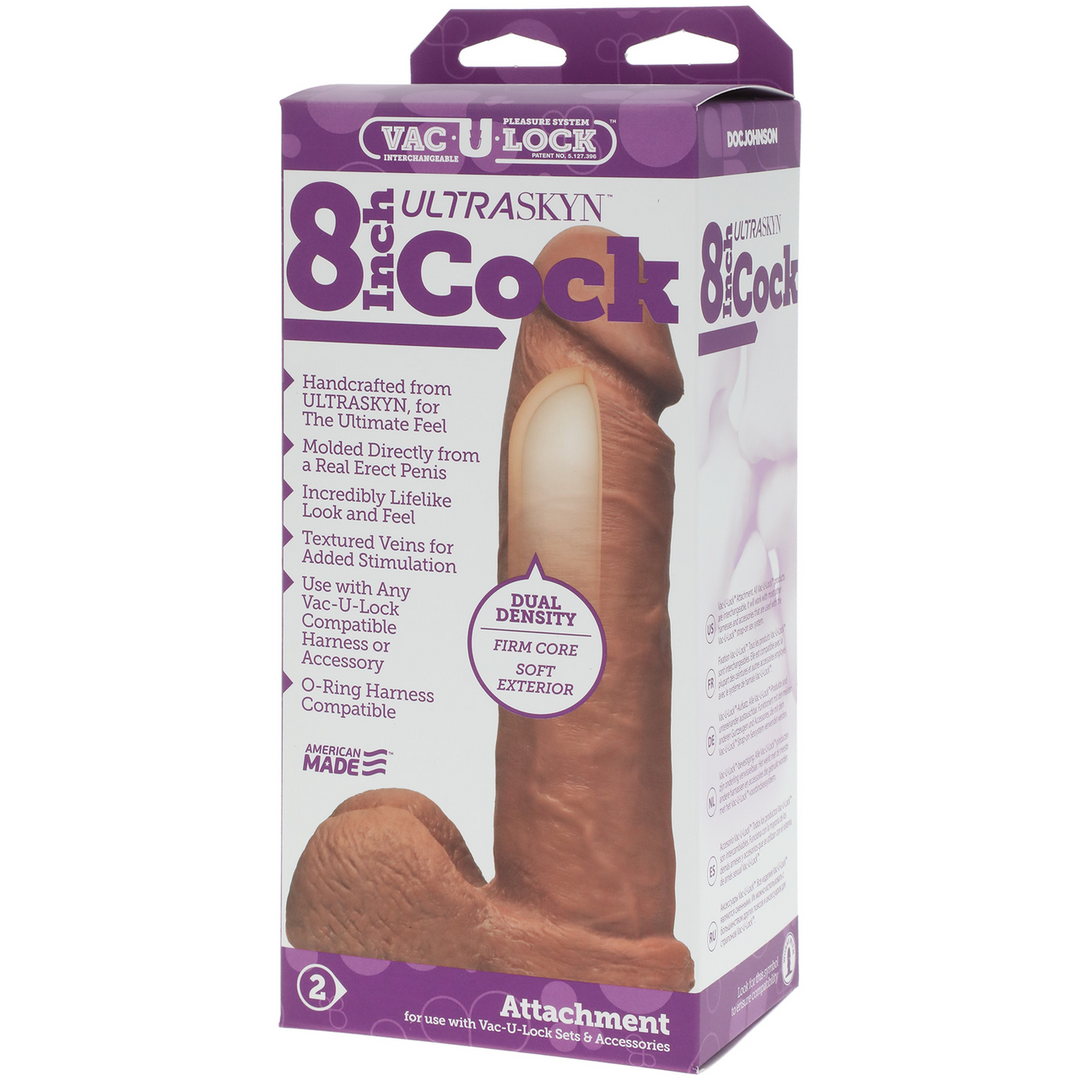 Realistic ULTRASKYN Dildo - 8 / 20 cm Braun - 0
