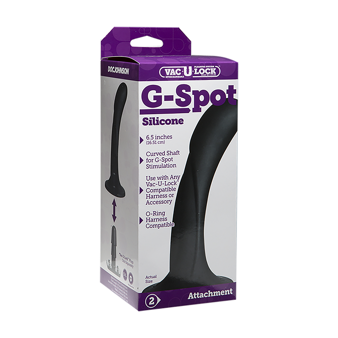 G-Spot Silicone Dildo Schwarz - 1