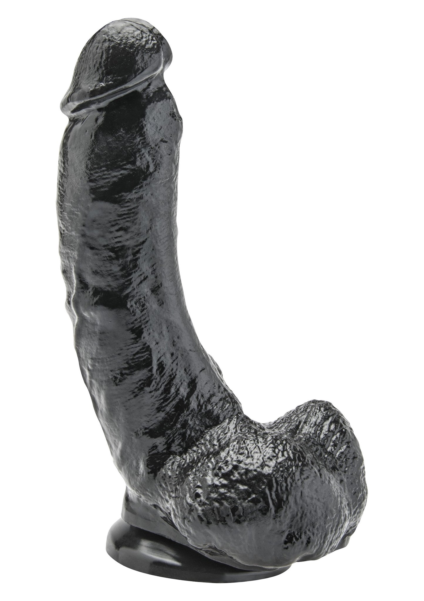 ToyJoy Get Real Dildo 8' with Balls BLACK - 1
