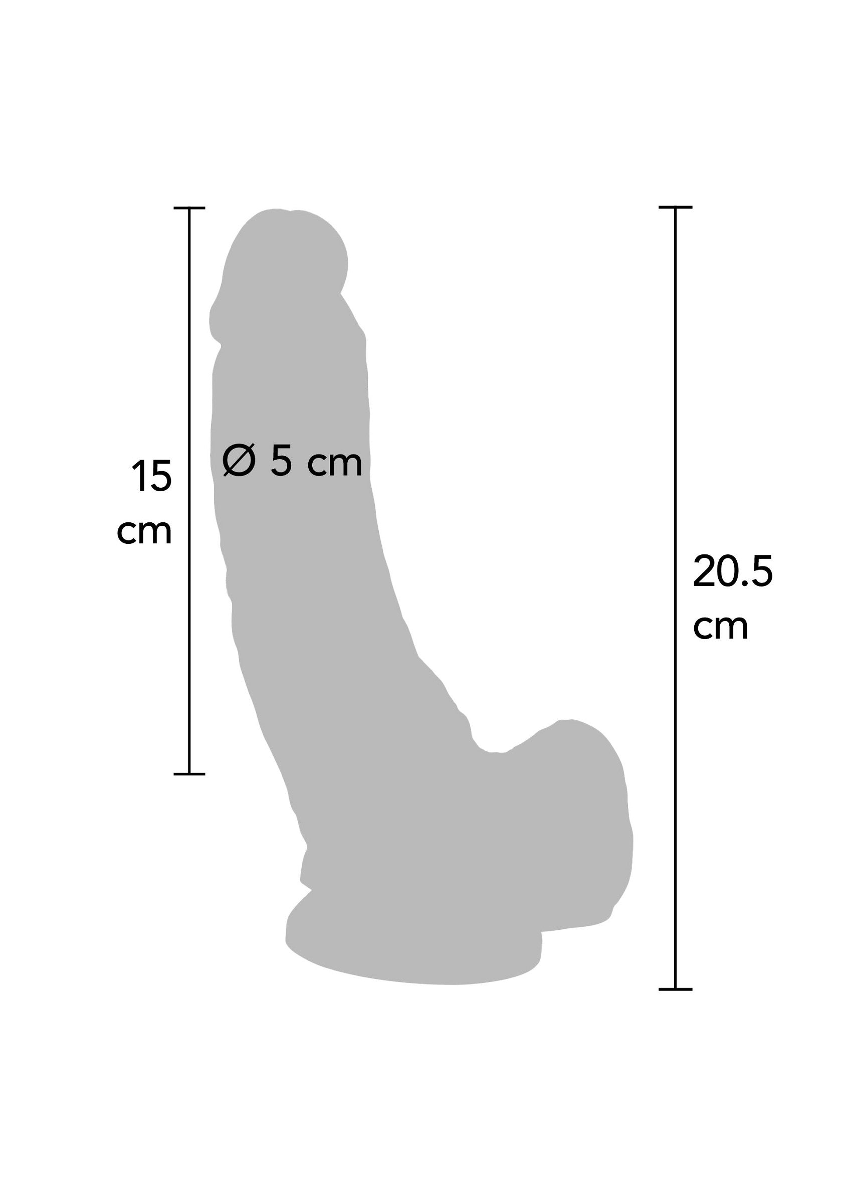 ToyJoy Get Real 20.5 cm Dildo BLACK - 1