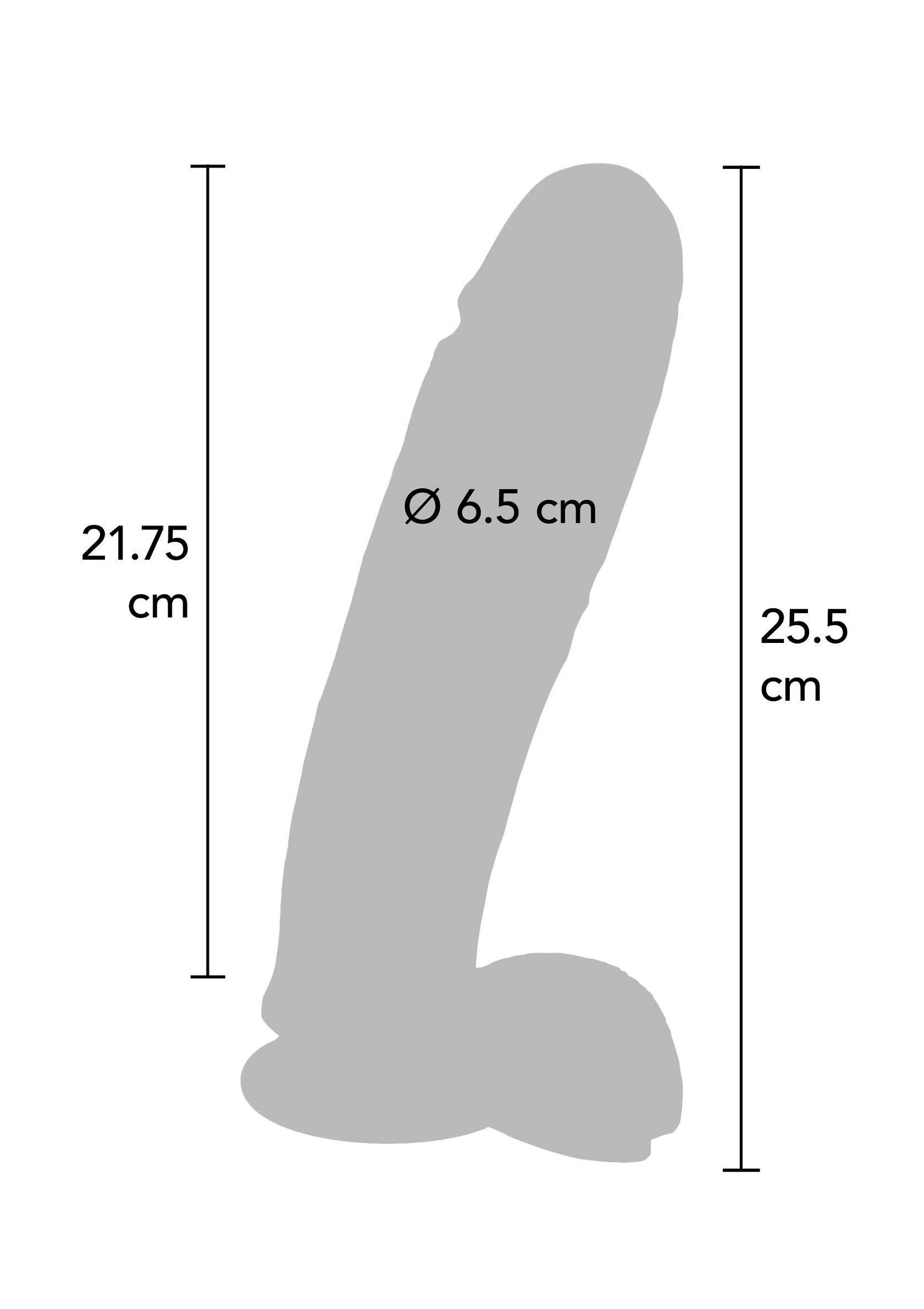 ToyJoy Get Real 25.5 cm Dildo BLACK - 1