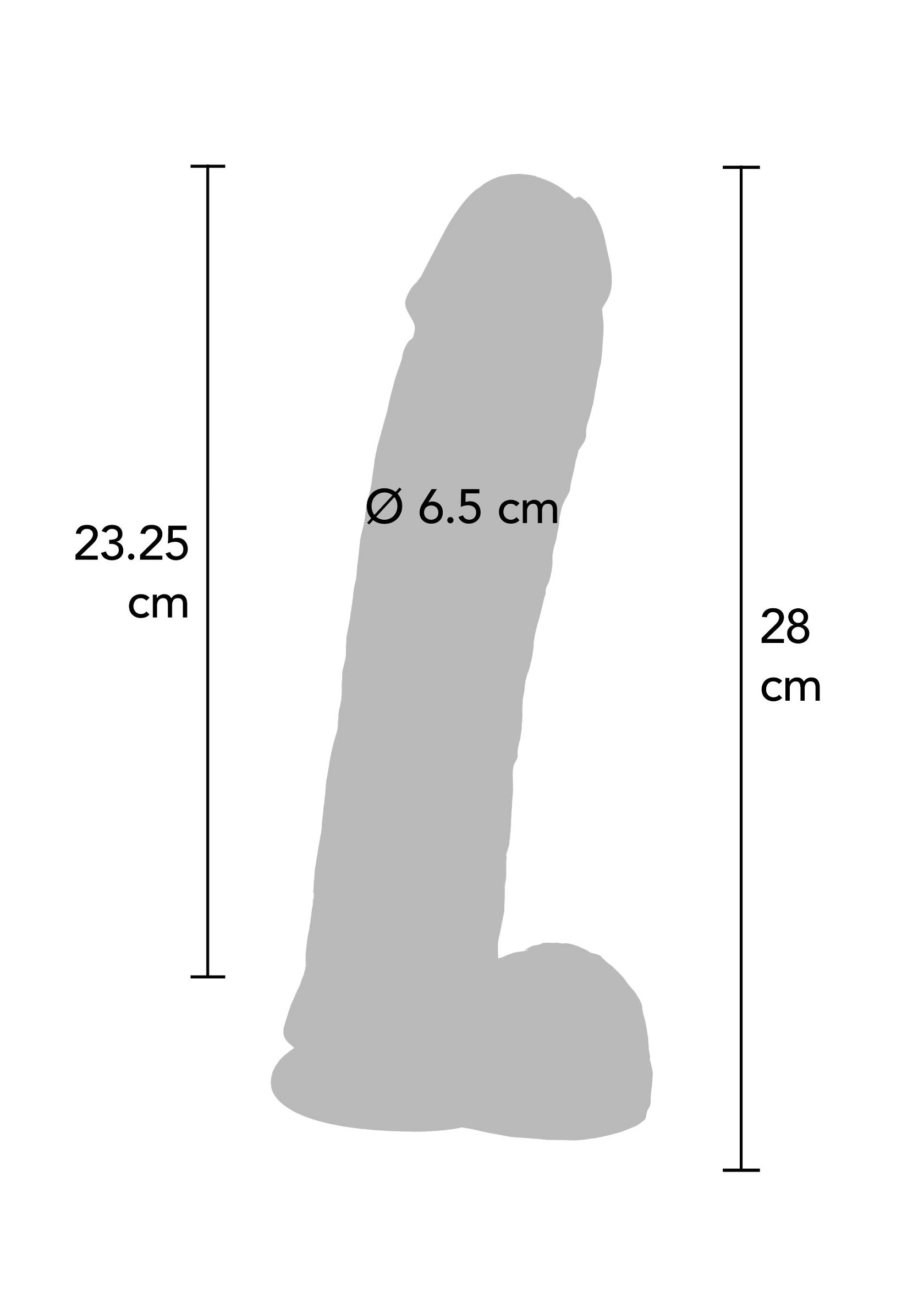 ToyJoy Get Real 28 cm Dildo BLACK - 1
