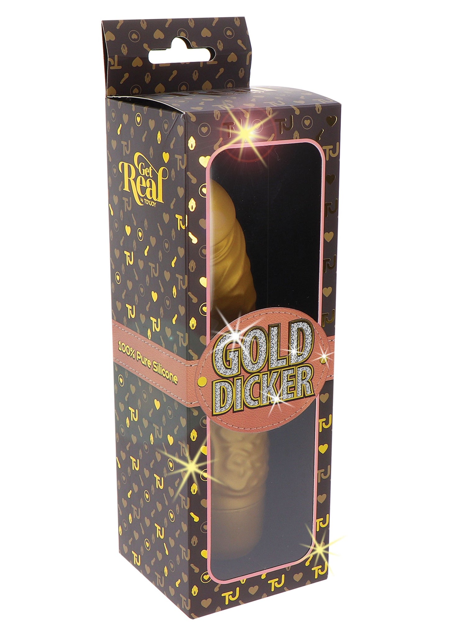 ToyJoy Get Real Gold Dicker Stim Vibrator GOLD - 4