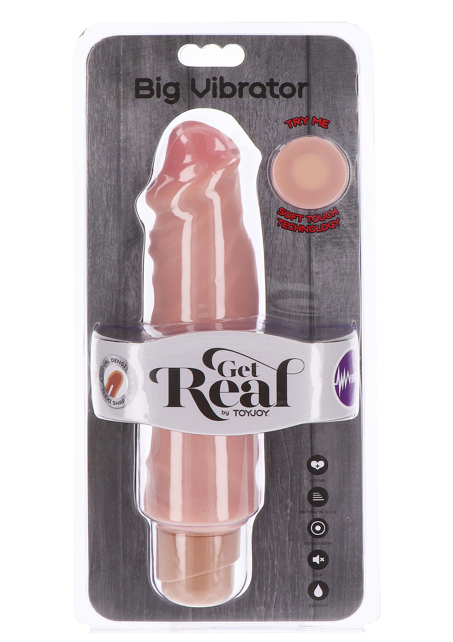 ToyJoy Get Real Dual Density Big Vibrator 9' SKIN - 1