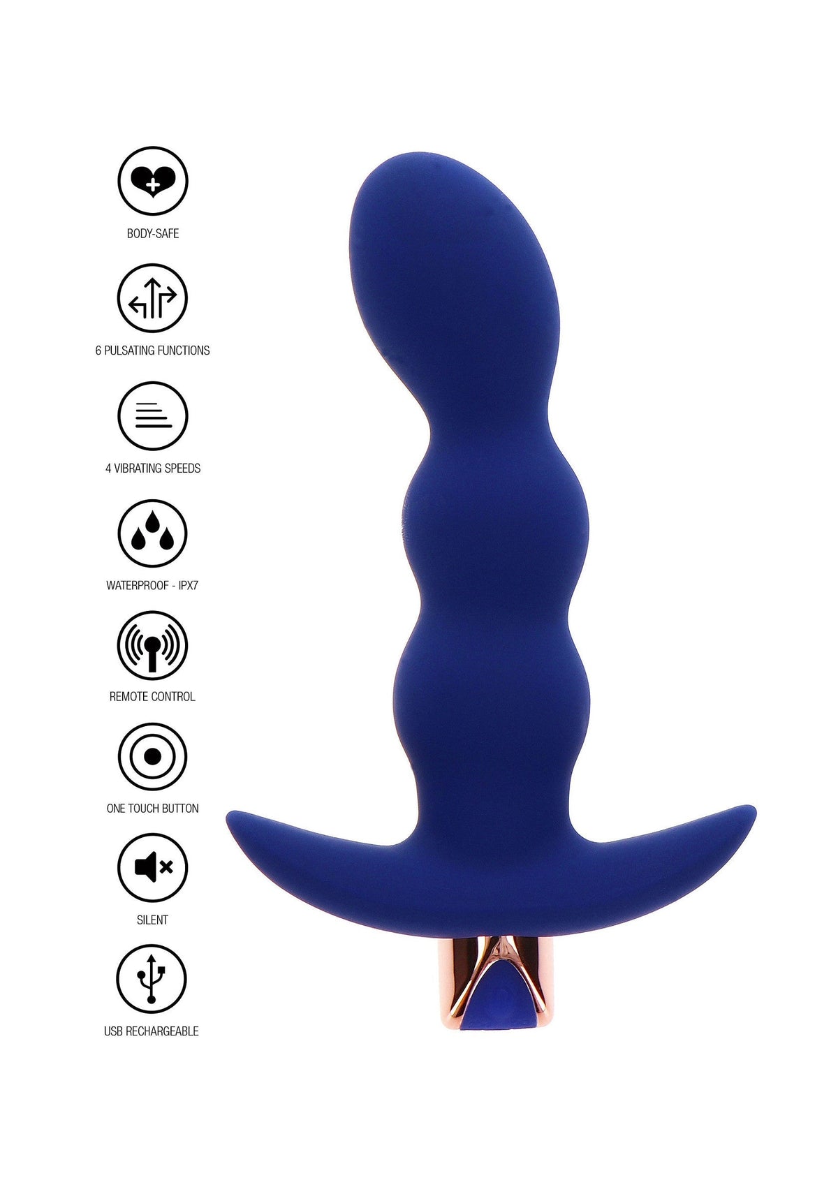 The Risque Buttplug BLUE - 5