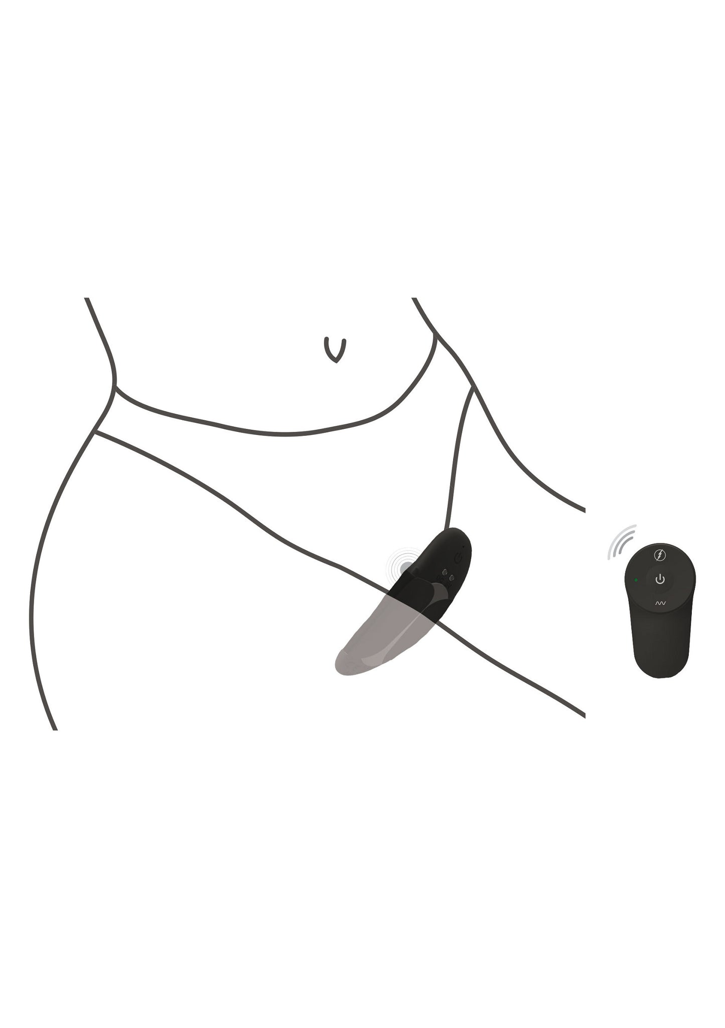 ToyJoy Designer Edition Kalli Panty Vibe BLACK - 1
