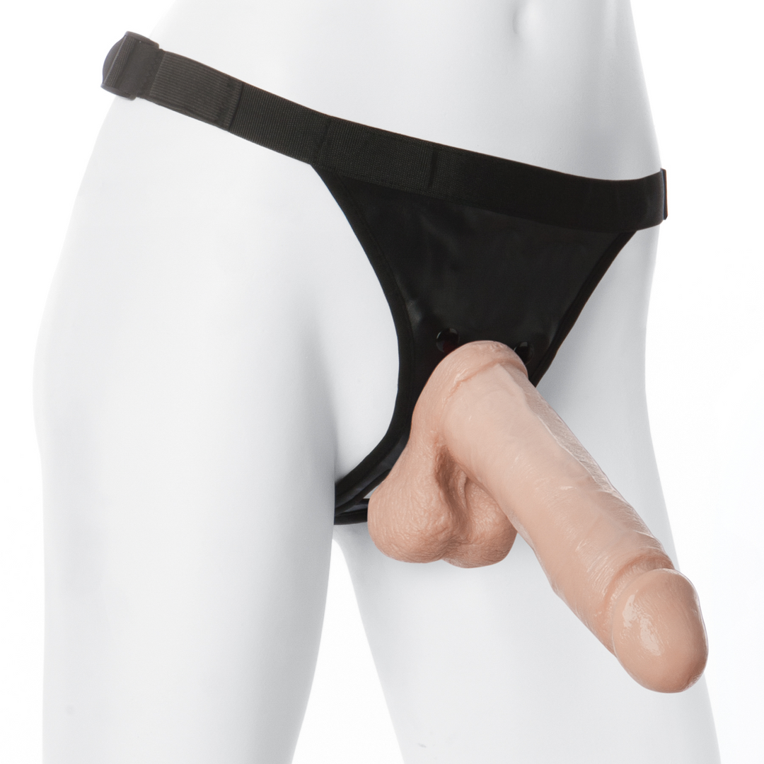Realistisch Cock + Ultra Harness - 8 / 20 cm Fleischfarben - 0