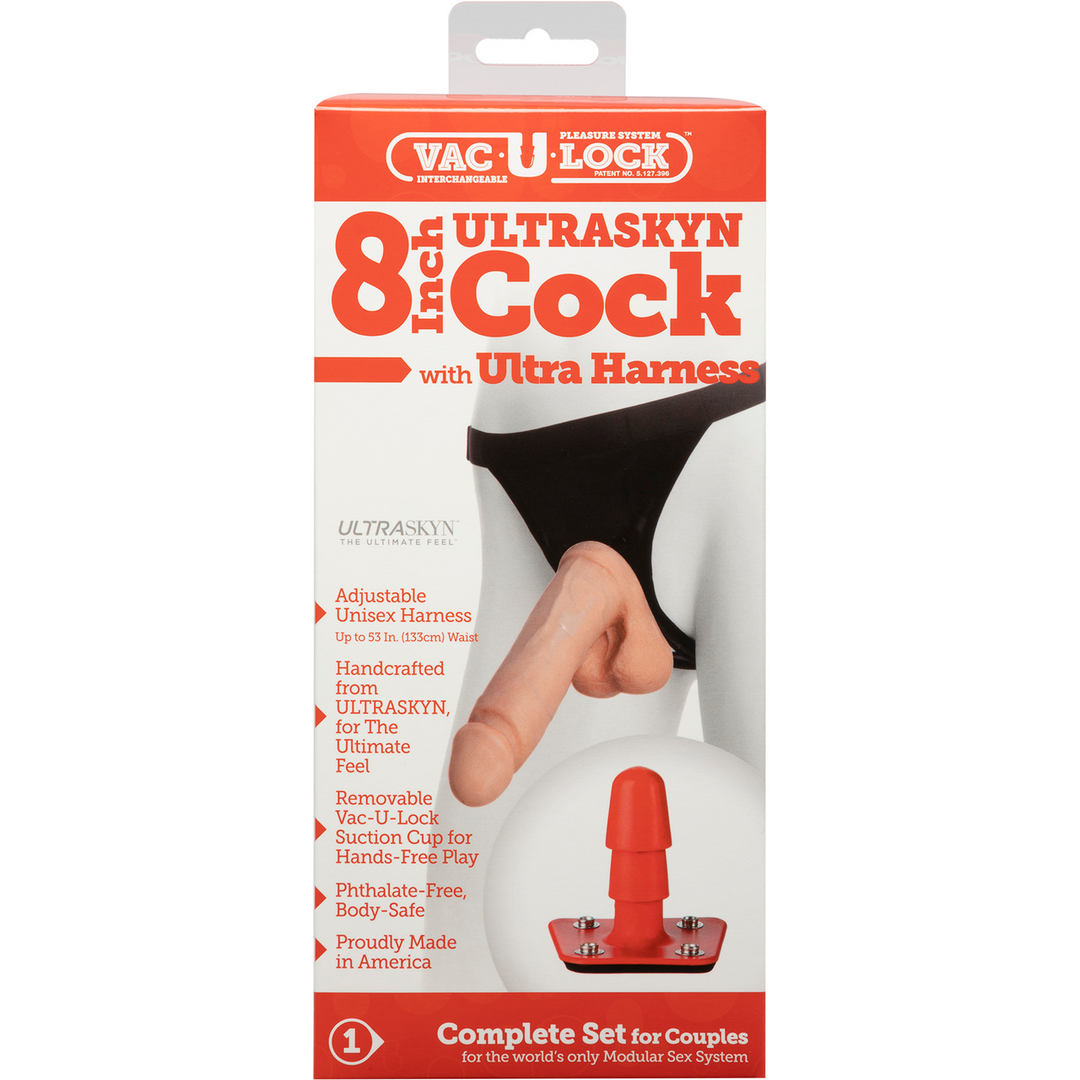 ULTRASKYN Harnas en Dildo - 8 / 20 cm Fleischfarben - 2