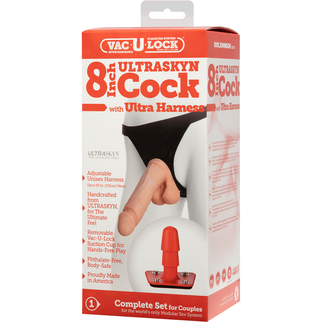 ULTRASKYN Harnas en Dildo - 8 / 20 cm Fleischfarben - 4