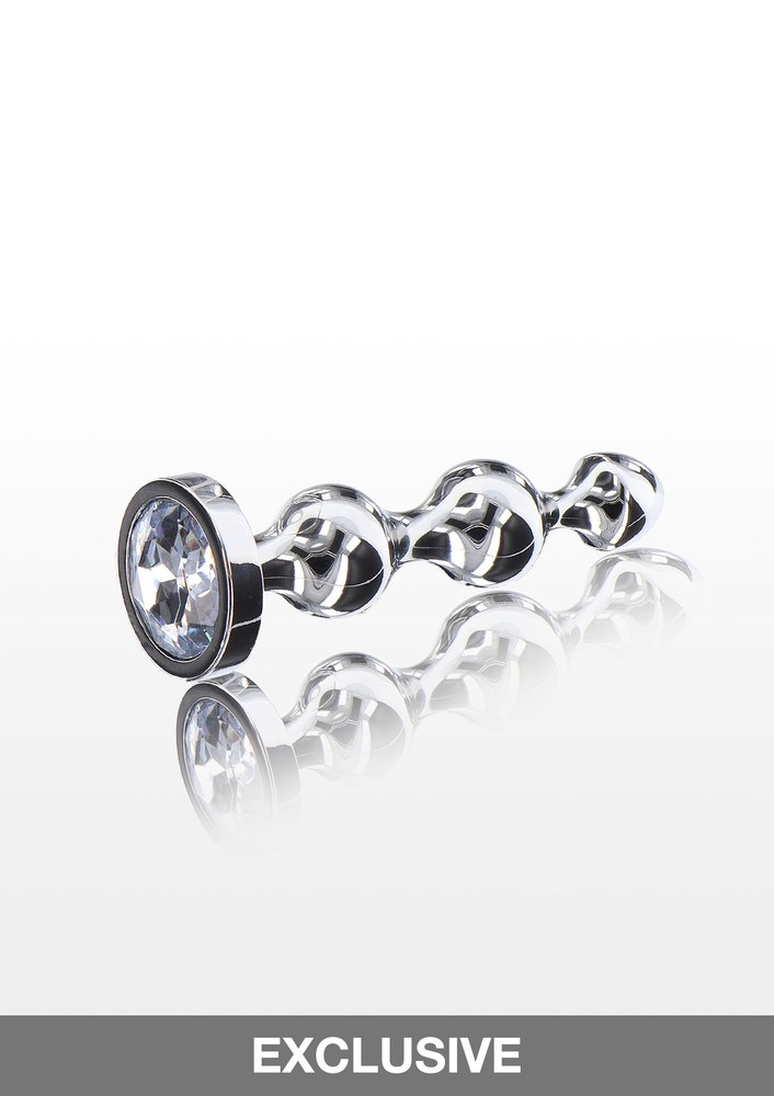 ToyJoy Anal Play Diamond Star Beads Large SILVER - 5