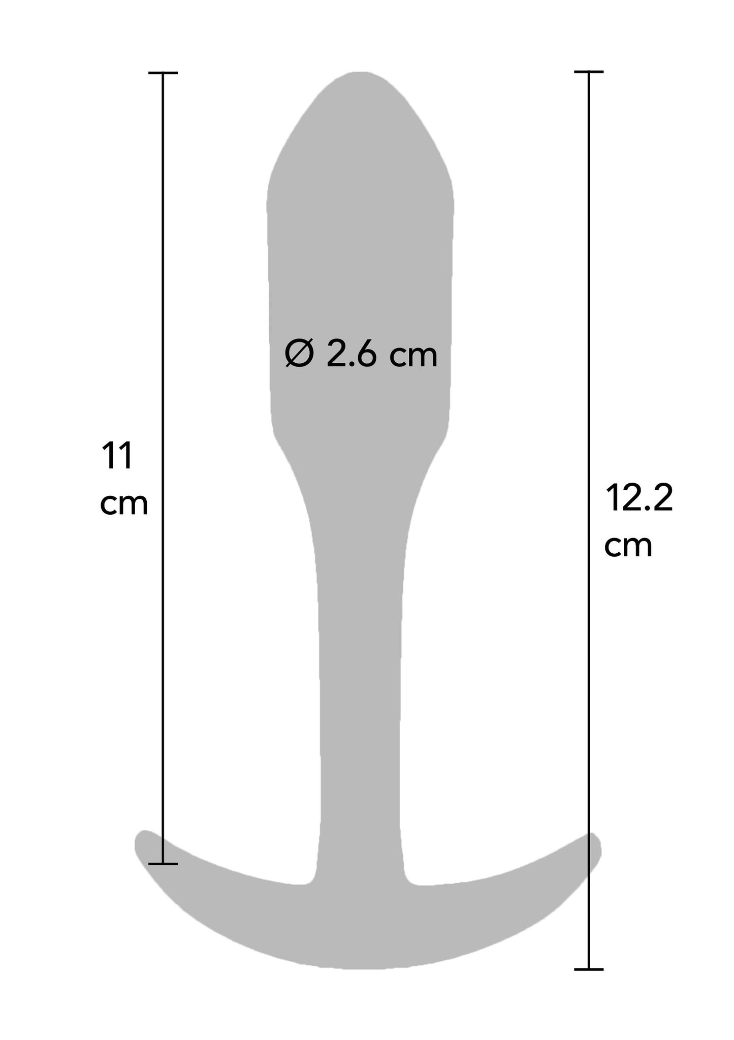 Toyjoy Smooth Anal Plug Large BLACK - 4