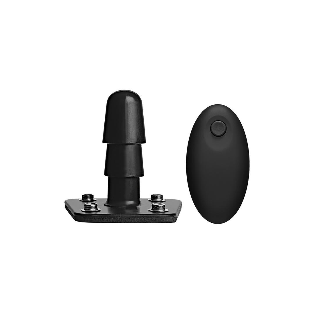 Supreme Harness met Vibrerende Plug en Afstandsbediening - 2 Stukken Schwarz - 4