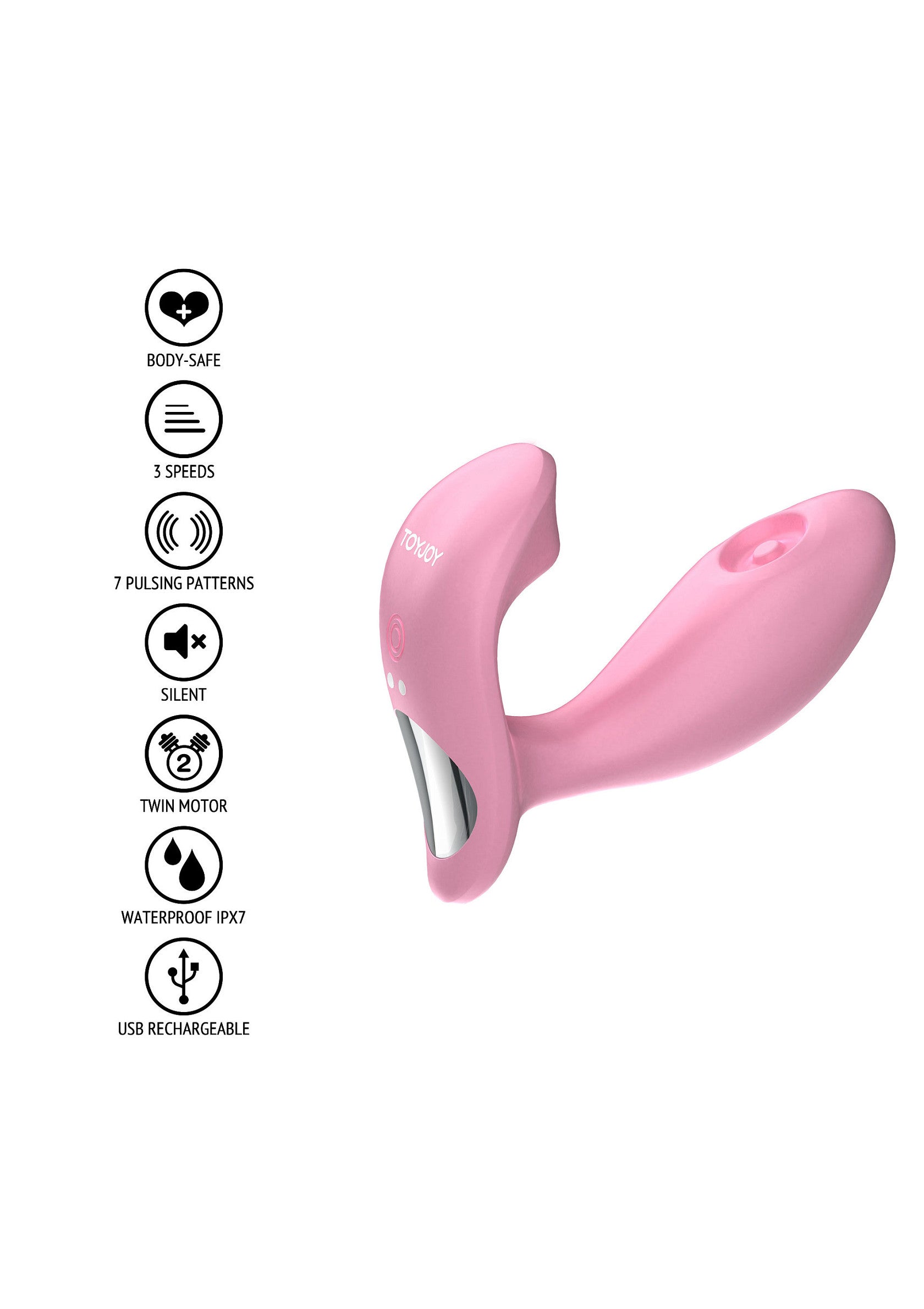 Flamingo Pulsating G-spot Vibrator PINK - 5