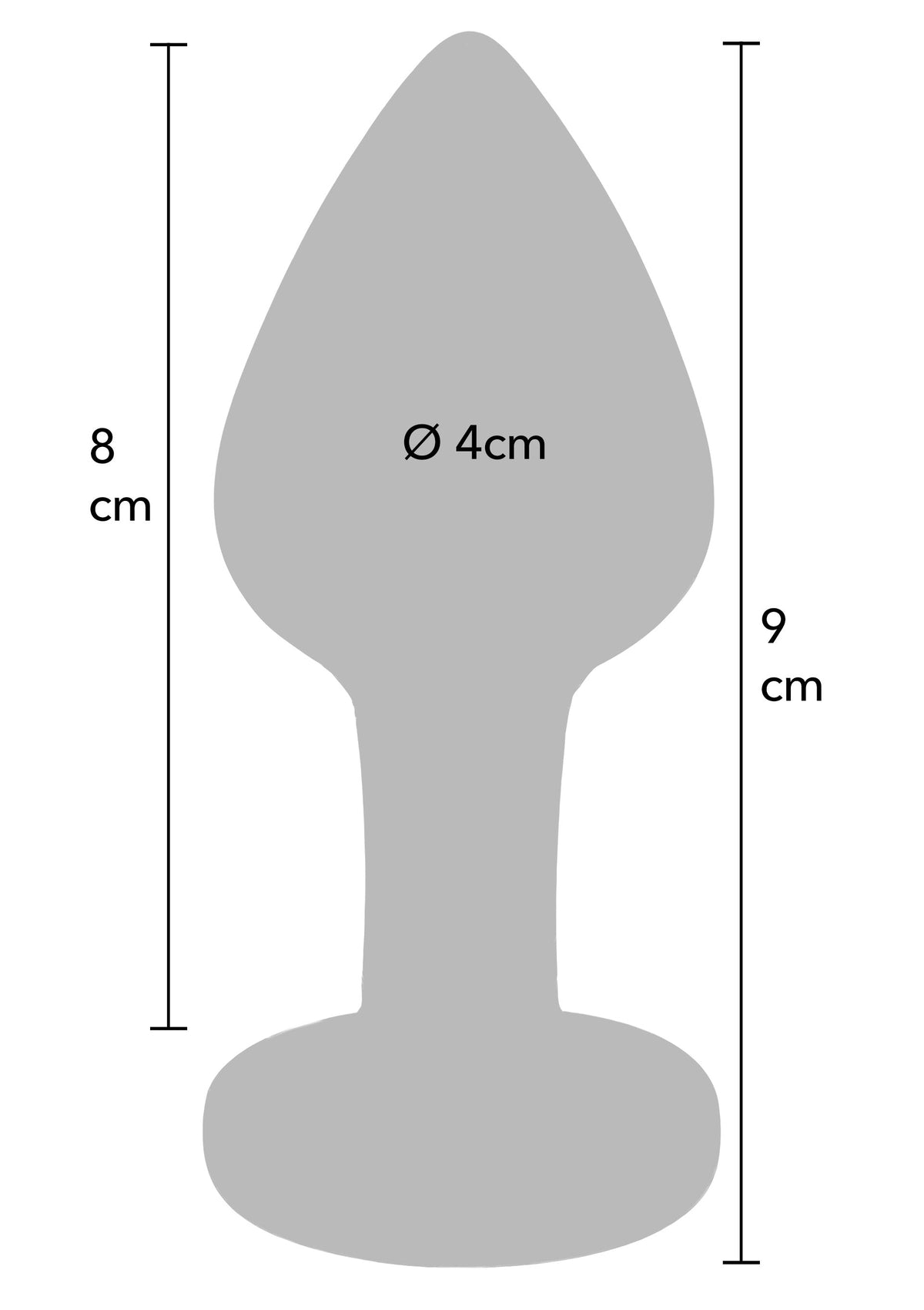 Bachelors Button Anal Plug Medium CLEAR - 5