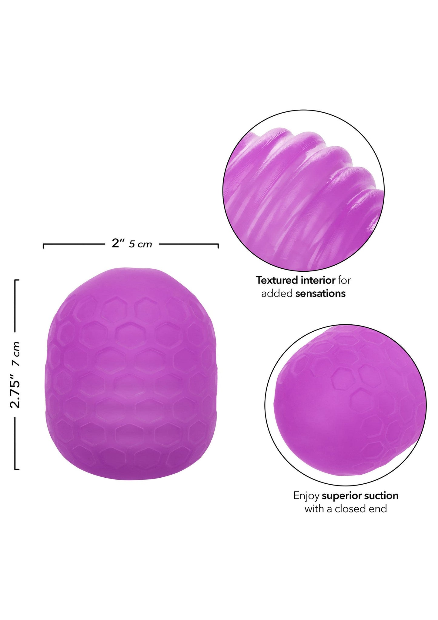 Pop Sock Textured PURPLE - 12