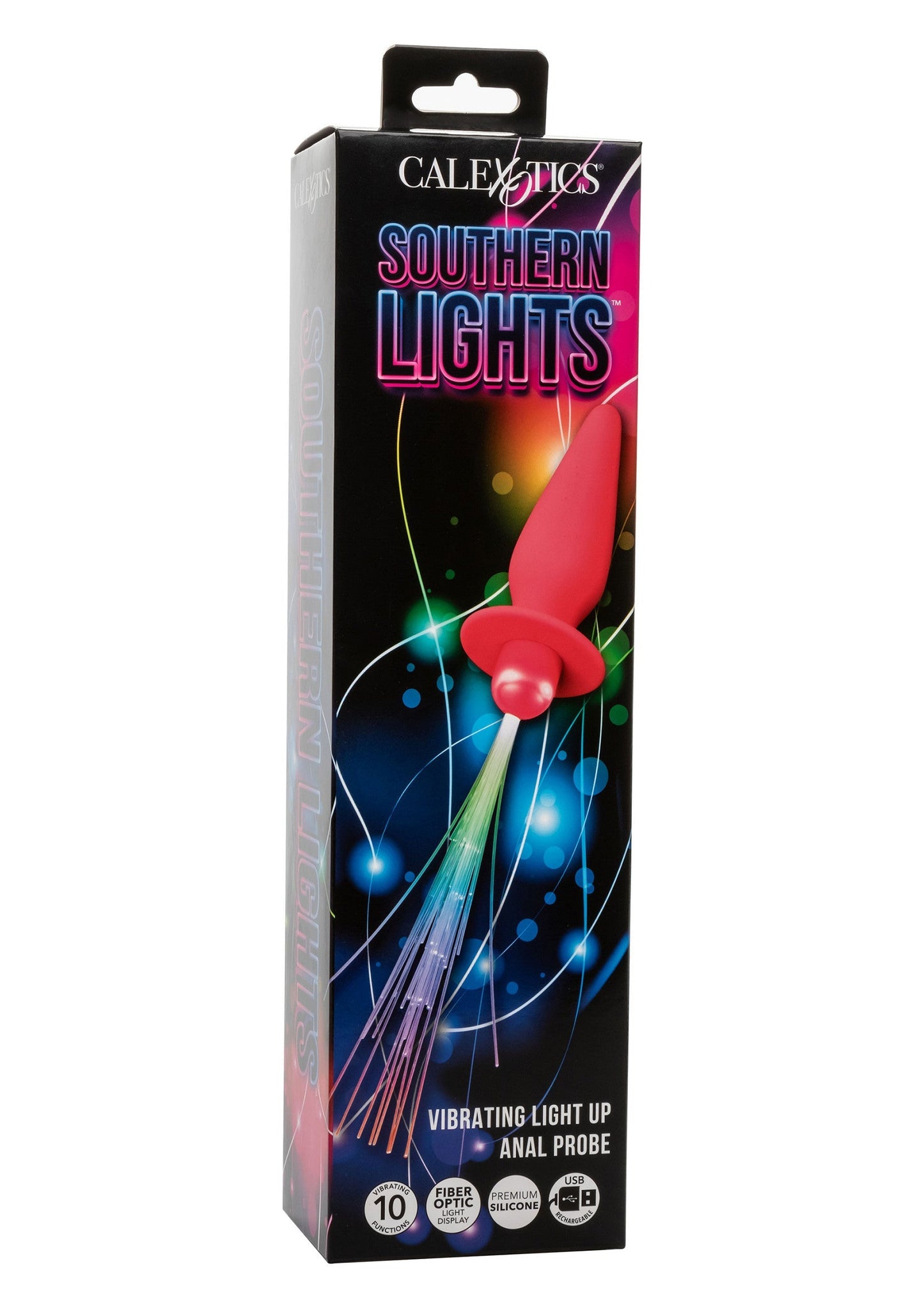 Vibrating Light Up Anal Probe PINK - 10