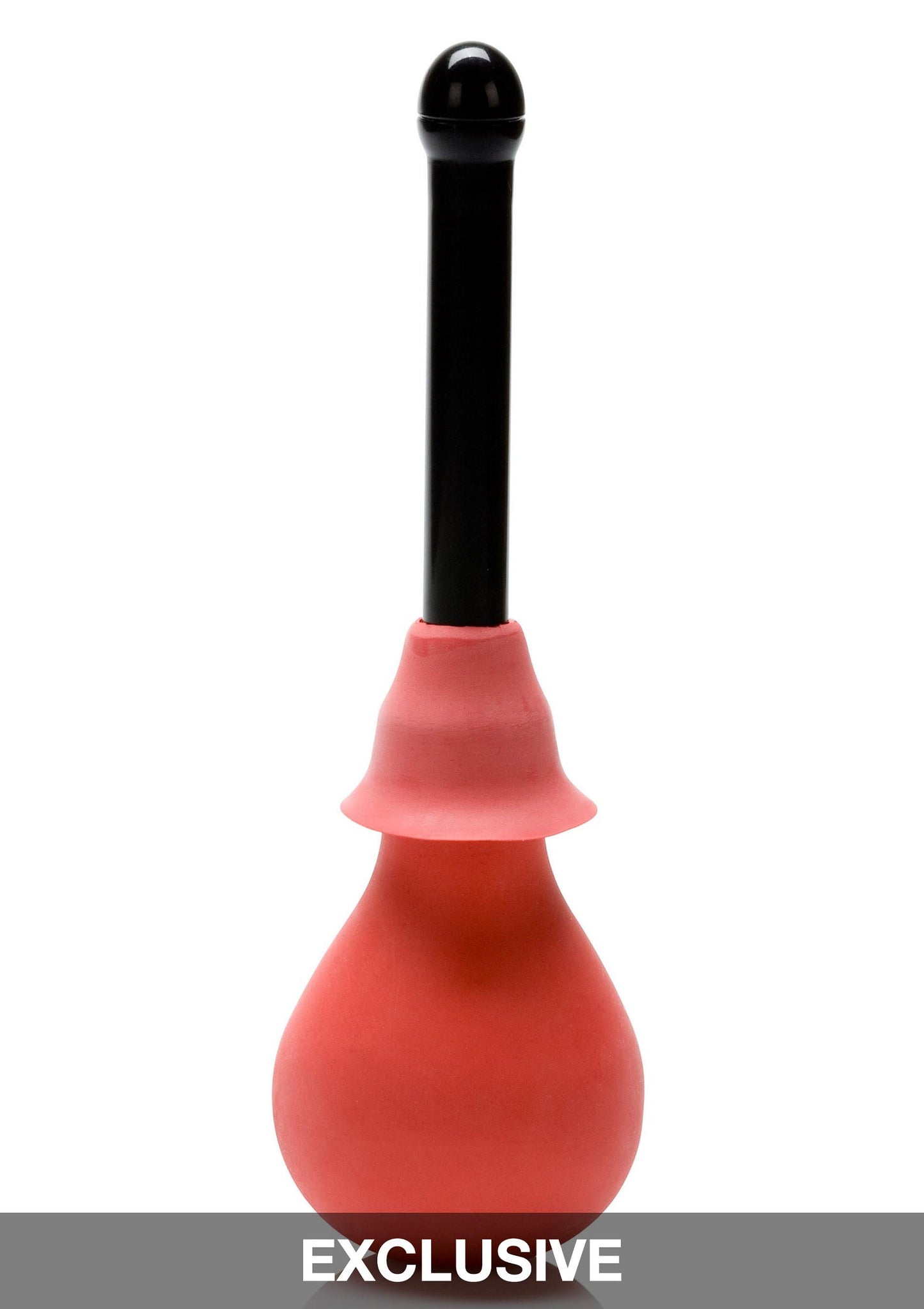 CalExotics Vulcanite Anal Douche BLACK - 1