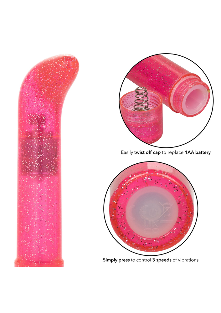 CalExotics Sparkle Mini G-Vibe PINK - 5