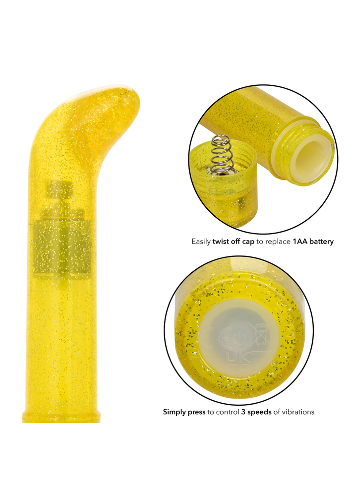 CalExotics Sparkle Mini G-Vibe YELLOW - 7