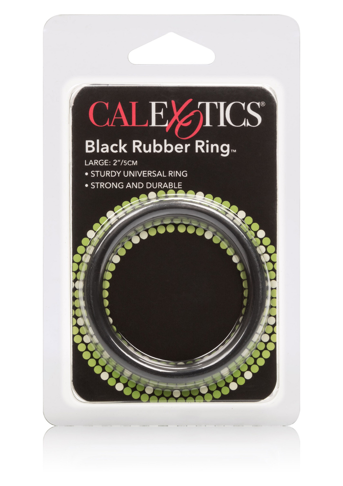 CalExotics Black Rubber Ring - Large BLACK - 0
