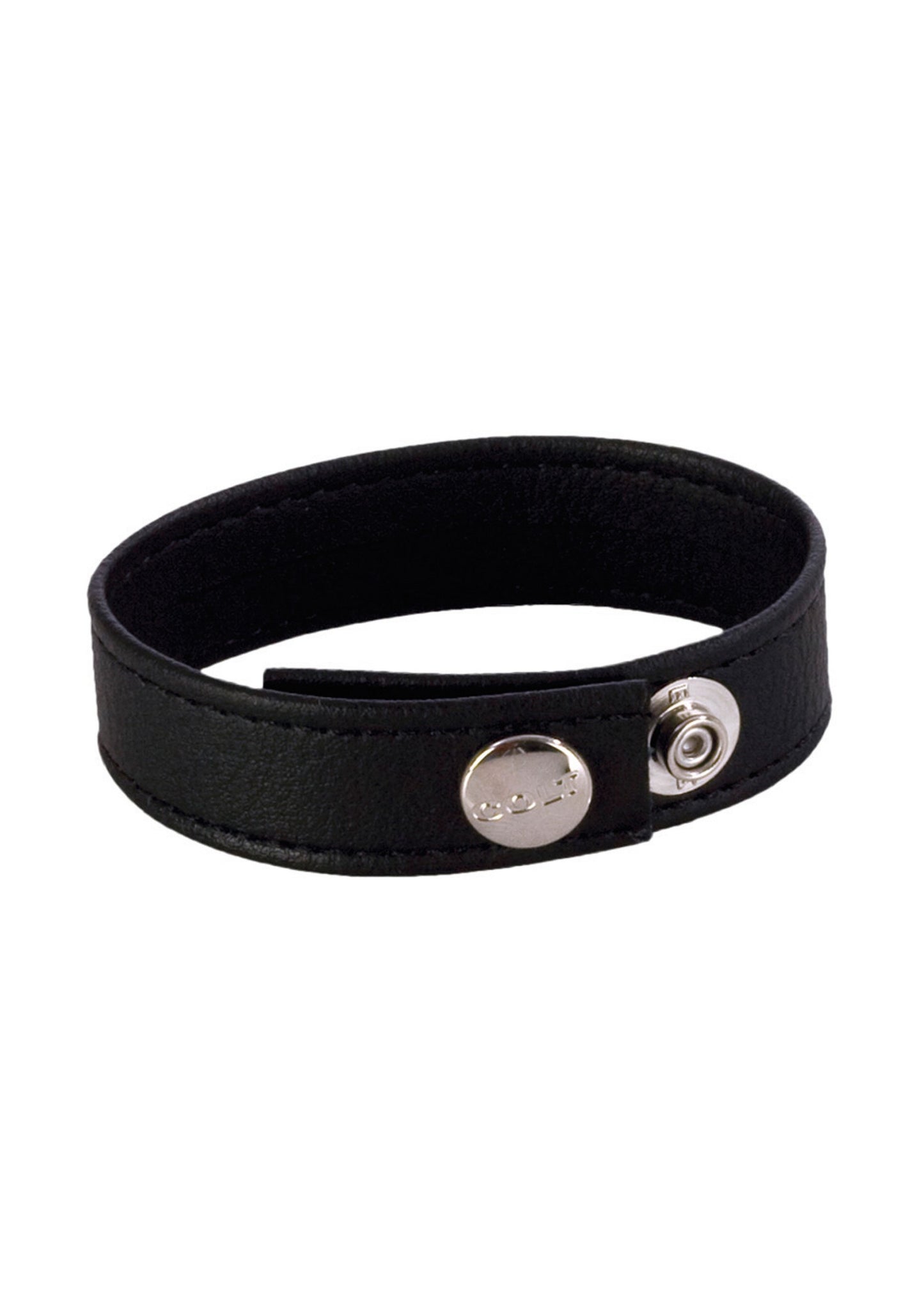 CalExotics COLT Leather C/B Strap Adjustable 3-Snap BLACK - 0