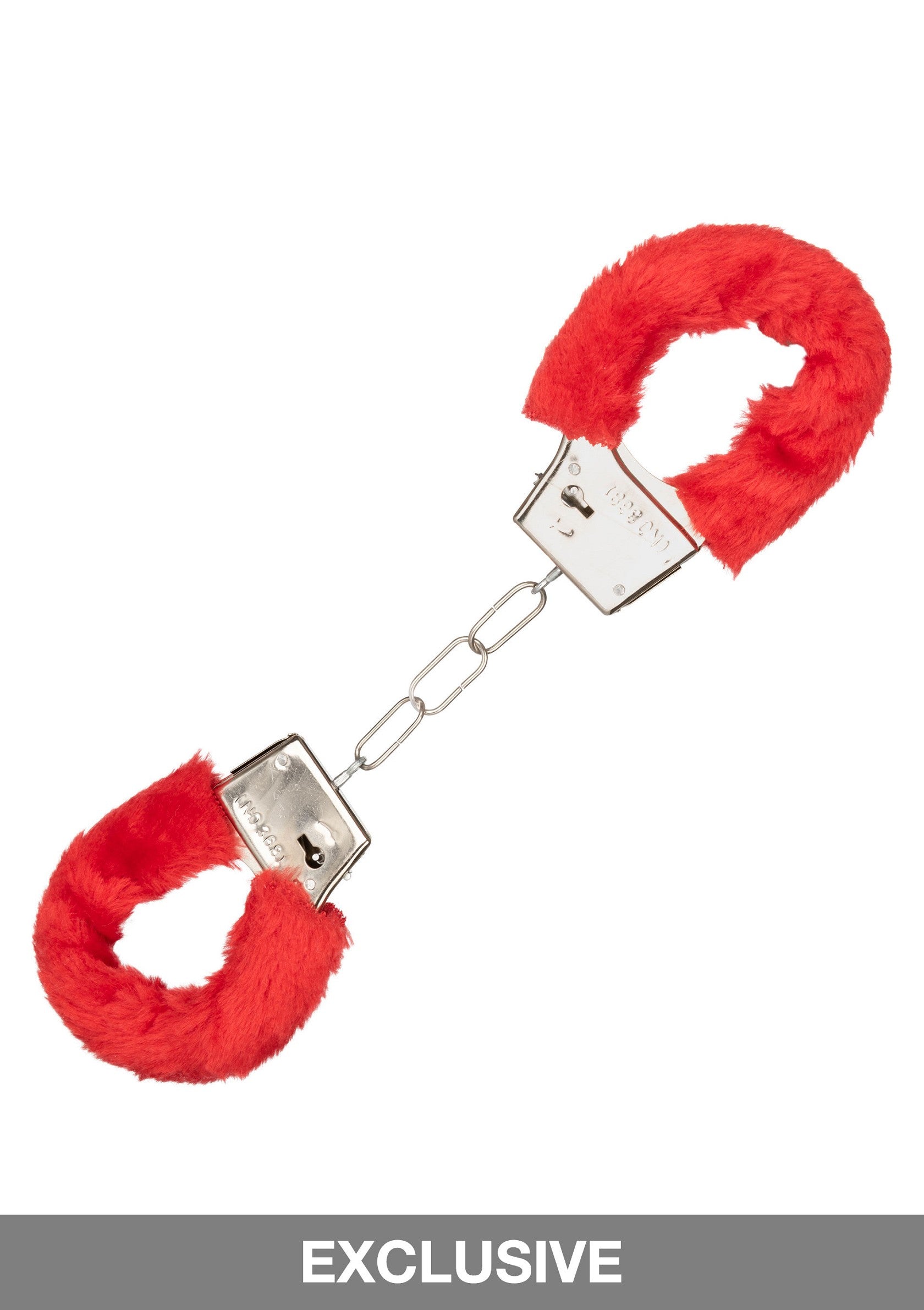 CalExotics Playful Furry Cuffs RED - 10