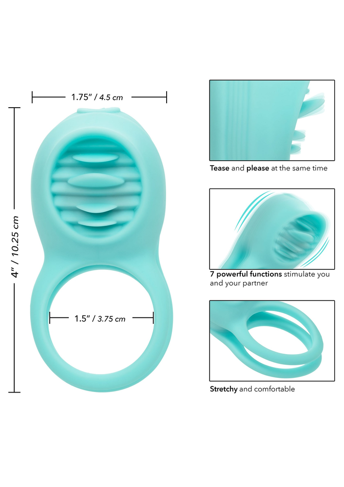 CalExotics Silicone Rechargeable French Kiss Enhancer MINT - 9