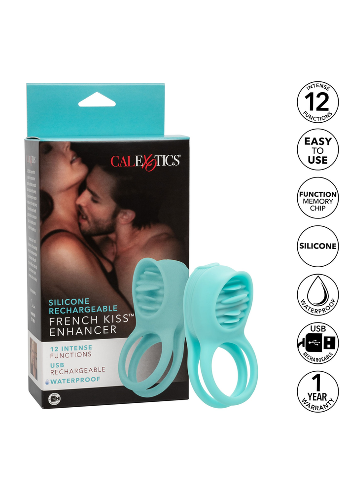 CalExotics Silicone Rechargeable French Kiss Enhancer MINT - 1