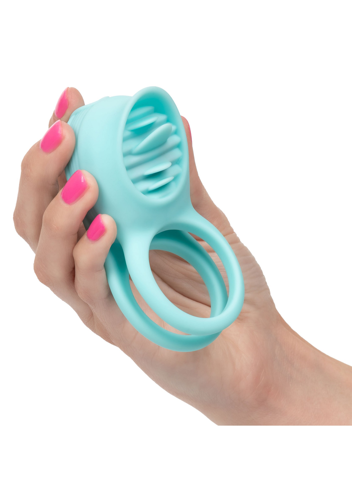 CalExotics Silicone Rechargeable French Kiss Enhancer MINT - 6