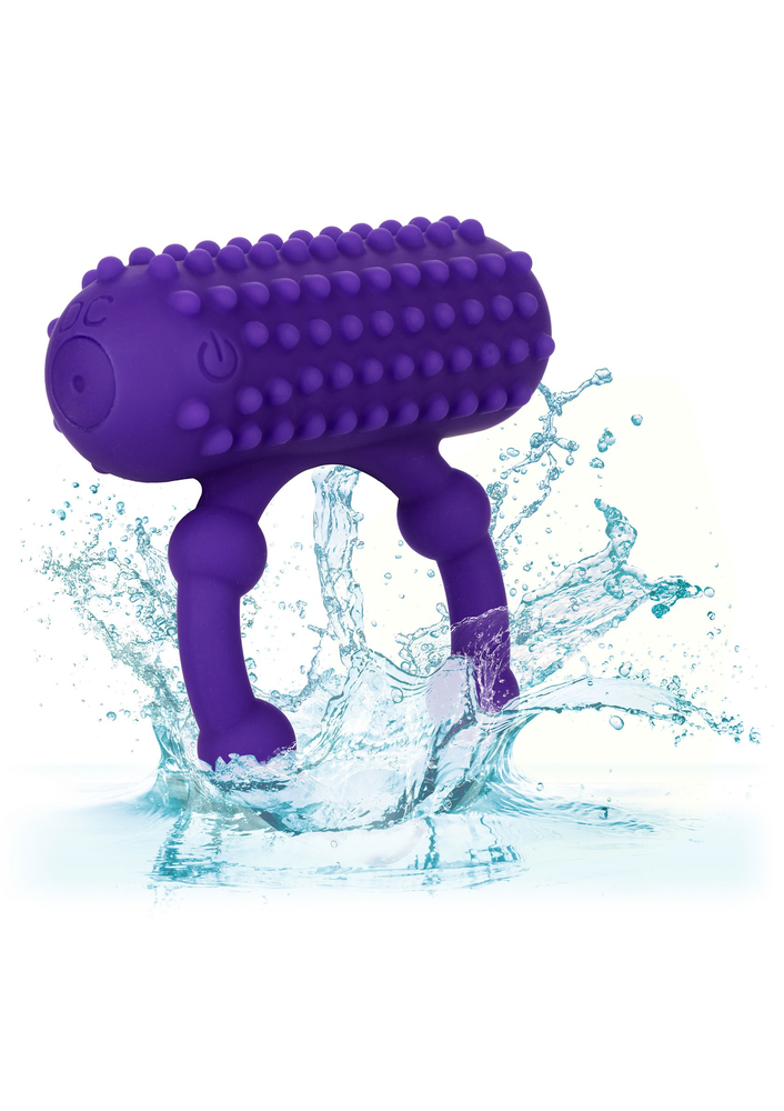 CalExotics Silicone Rechargeable 5 Bead Maximus Ring PURPLE - 4