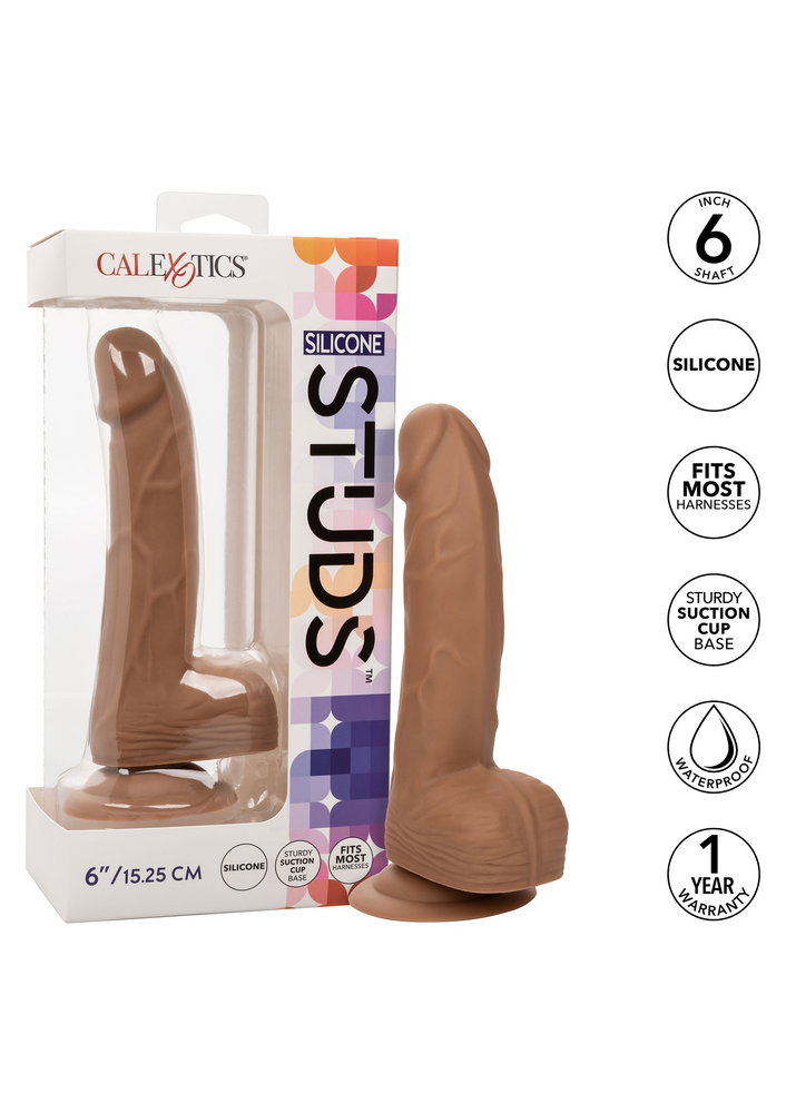CalExotics Silicone Studs 6'/15.25 cm BROWN - 9