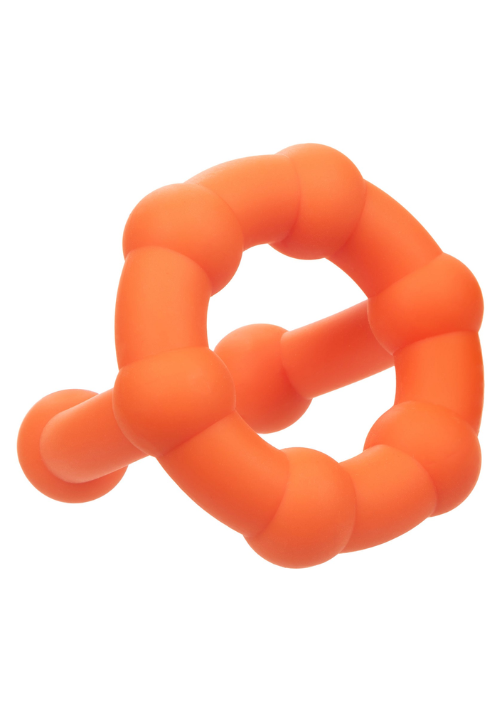 CalExotics Alpha Liquid Silicone All Star Ring ORANGE - 3