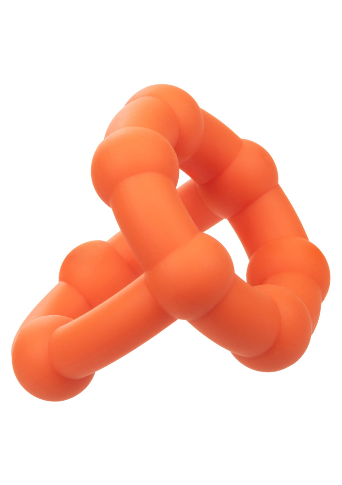 CalExotics Alpha Liquid Silicone All Star Ring ORANGE - 12