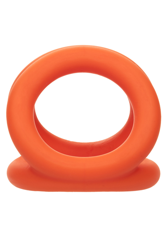 CalExotics Alpha Liquid Silicone Tri-Ring ORANGE - 0