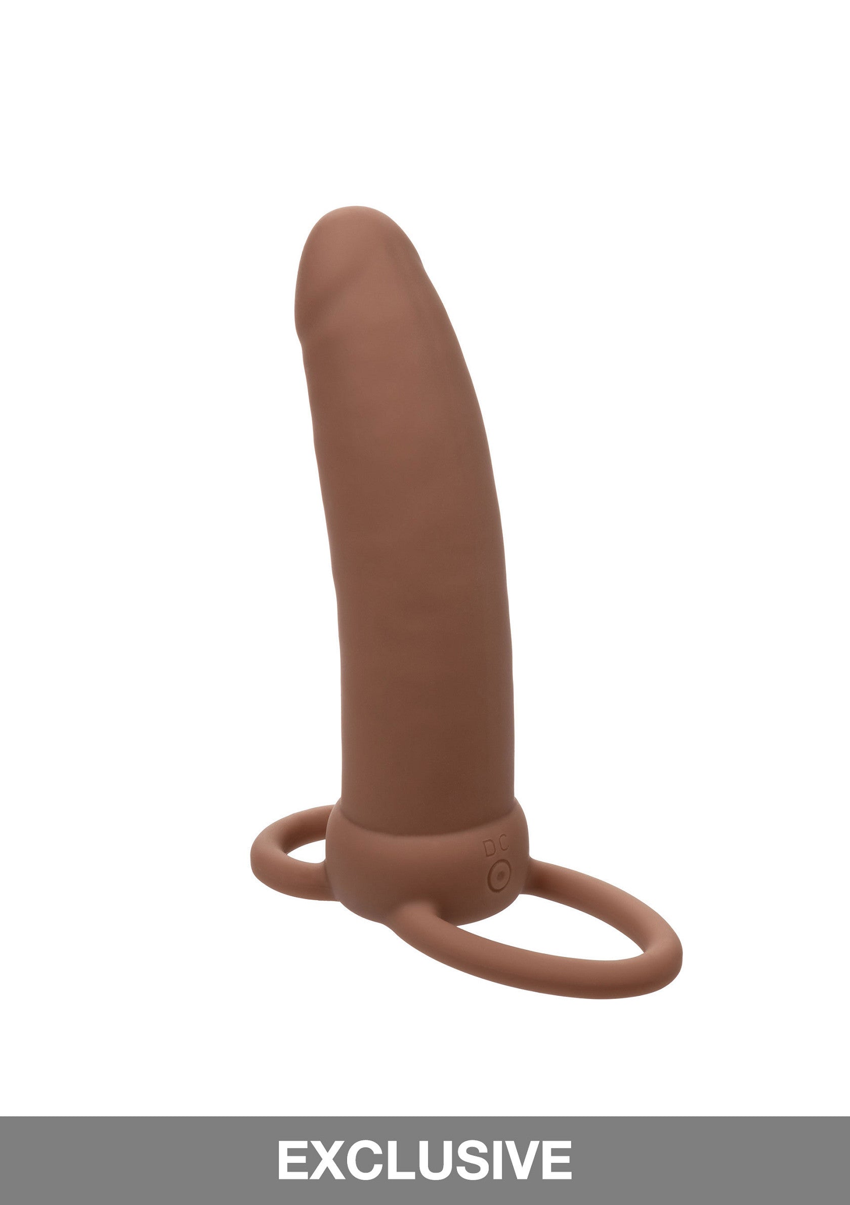 CalExotics Performance Maxx Rechargeable Thick Dual Penetrator BROWN - 1