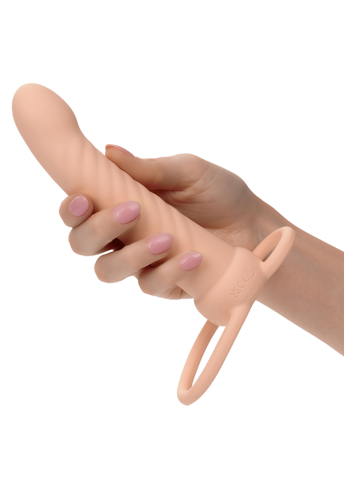 CalExotics Performance Maxx Rechargeable Ribbed Dual Penetrator SKIN - 4