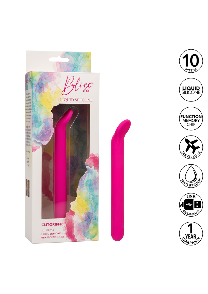 CalExotics Bliss Liquid Silicone Clitoriffic PINK - 1