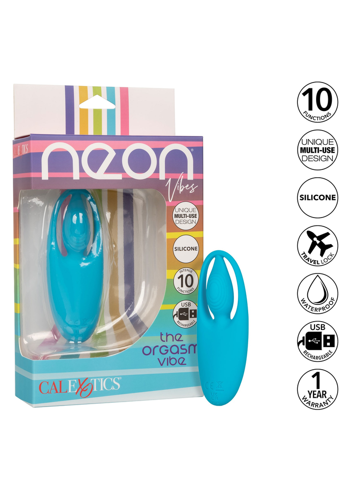 CalExotics Neon Vibes The Orgasm Vibe BLUE - 0