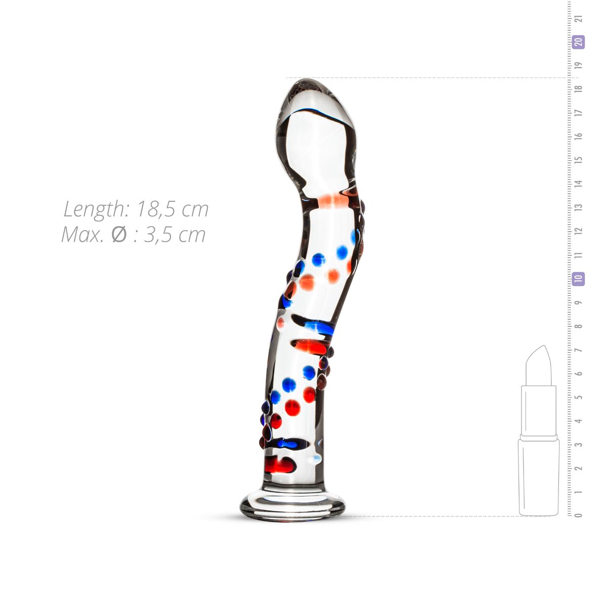 Glazen G-Spot/Prostaatdildo No. 3 - 5