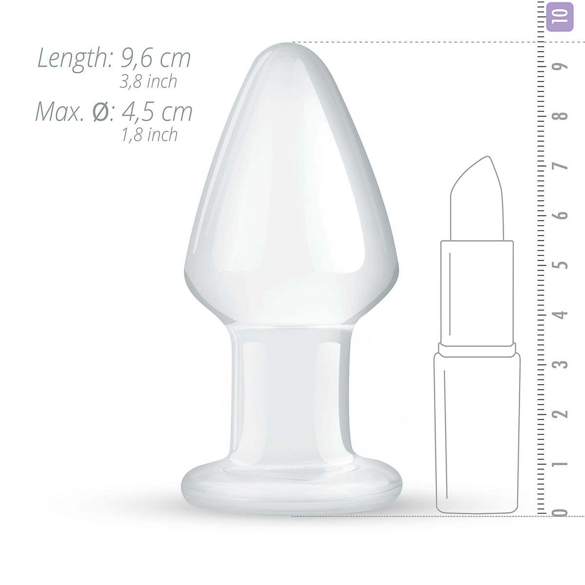 Glazen Buttplug No. 25 - 5