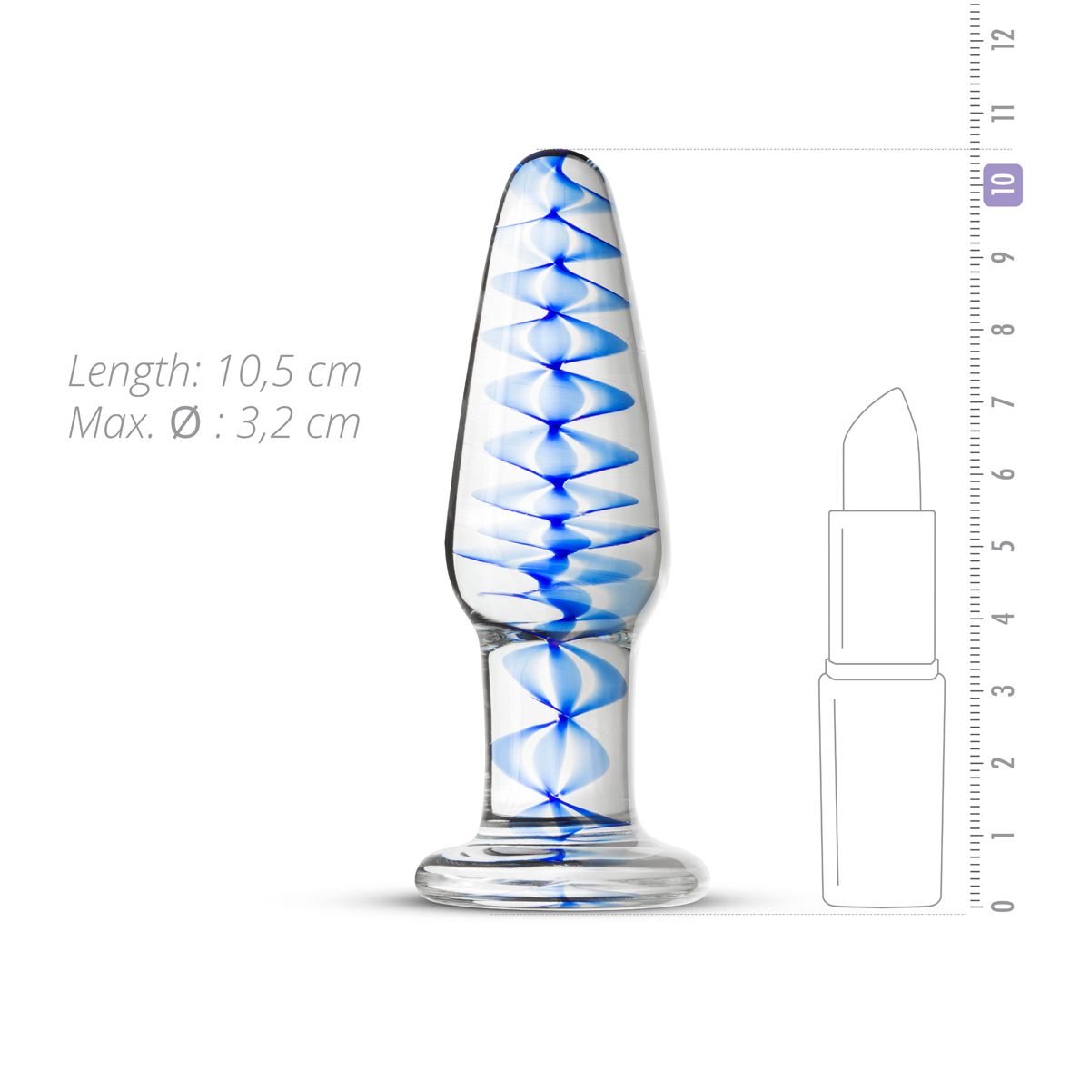 Glazen Buttplug No. 23 - 2