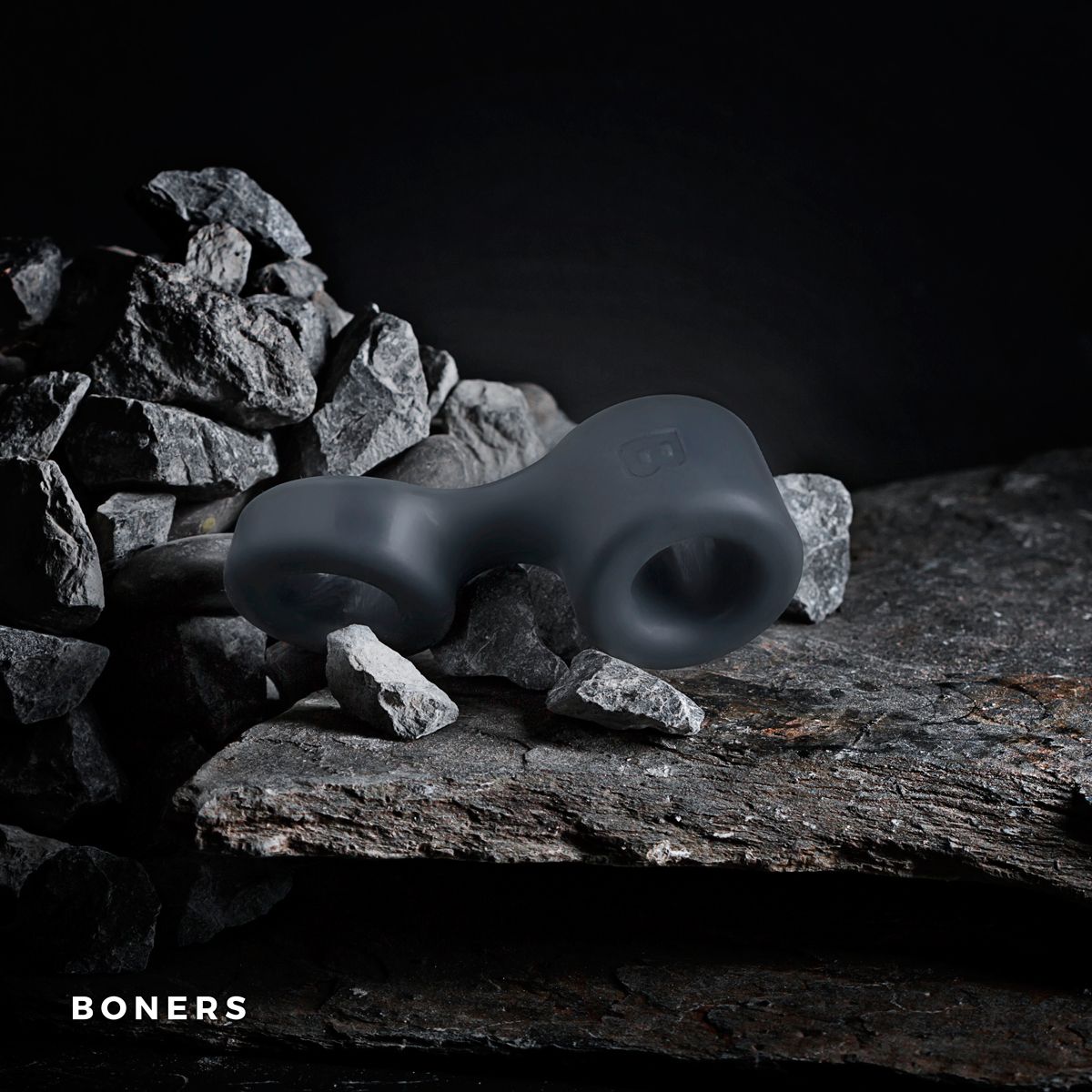 Boners Cockring En Ballstretcher - Grijs - 3