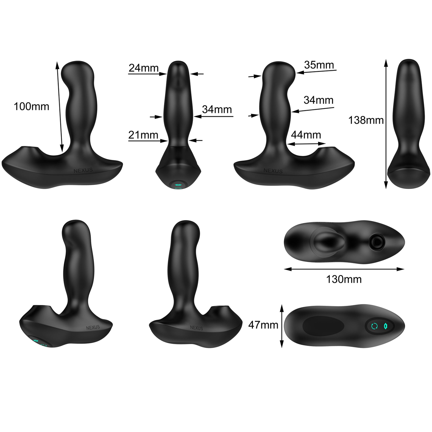 Nexus - Revo Air Roterende Prostaat Vibrator Met Luchtdruk Stimulatie - 4