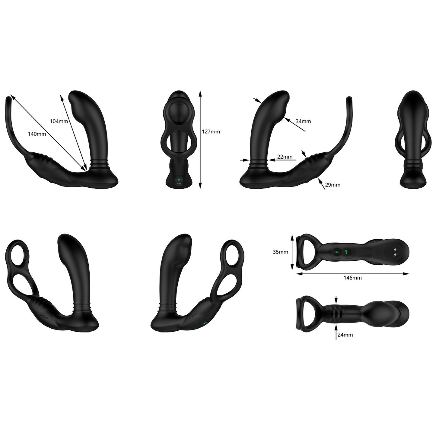 Nexus - Simul8 Vibrerende Anaal Vibrator Met Cockring - 0