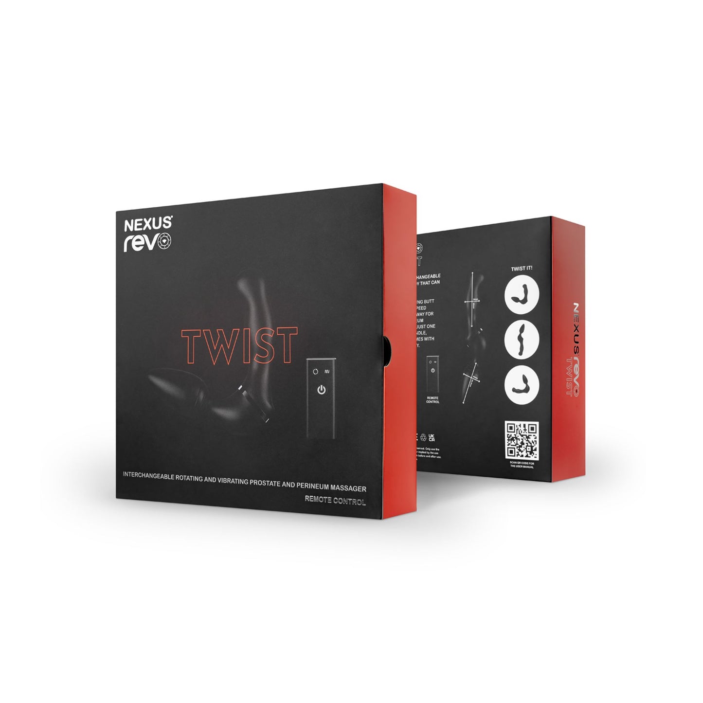 Nexus - Revo Twist Dubbele Anaal & Prostaat Stimulator - Zwart - 0
